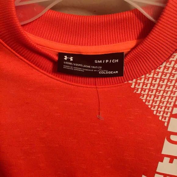 Brand new orange under armor sweatshirt. - Picture 2 of 3